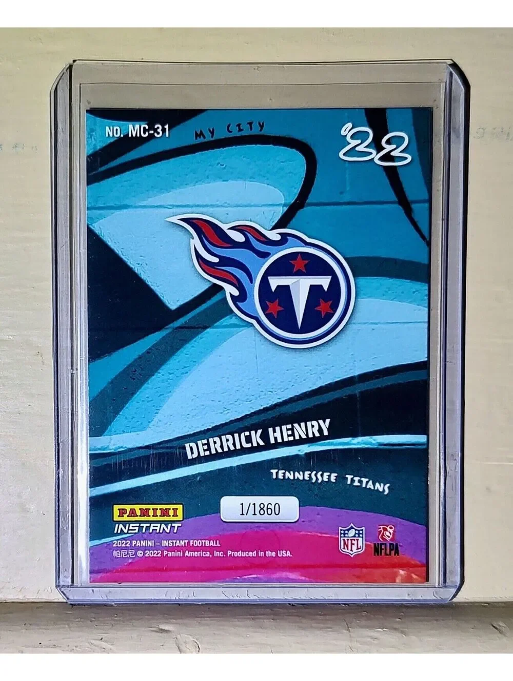 Derrick Henry 2022 Panini NFL MyCity #31 Football Card 1/1860